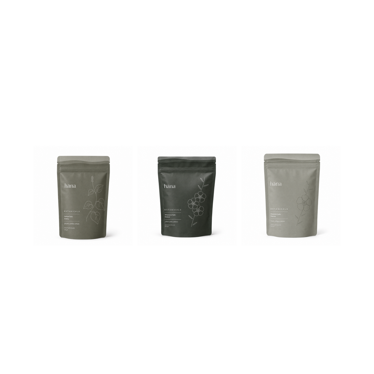 Bath Salts Trio - Awhina, Whakaora, Manaaki